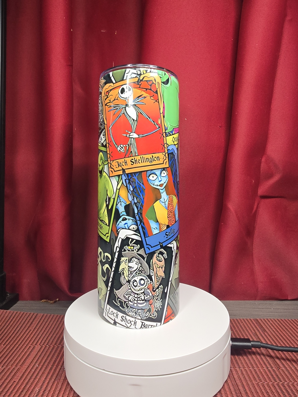 Nightmare Before Christmas Character Collage Tumbler - Multicolor 20oz